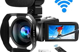Camveo 2.7K Videocamera Camcorder Vlogging macchina fotografica con 16X ZOOM Potenti E 